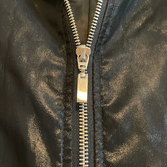 Gallery Metallic Black Rain Jacket. Women’s Size Small. - Picture 6 of 11